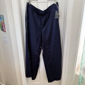Ralph Lauren Women Blue‎ Satin Drawstring Pajama Pants Sleepwear Size 2XL NEW